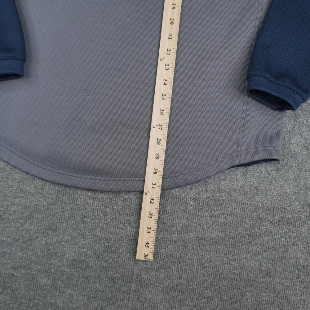 Adidas Pullover Mens Large Grey Navy Blue‎ Midshipmen Football Helmet Raglan L